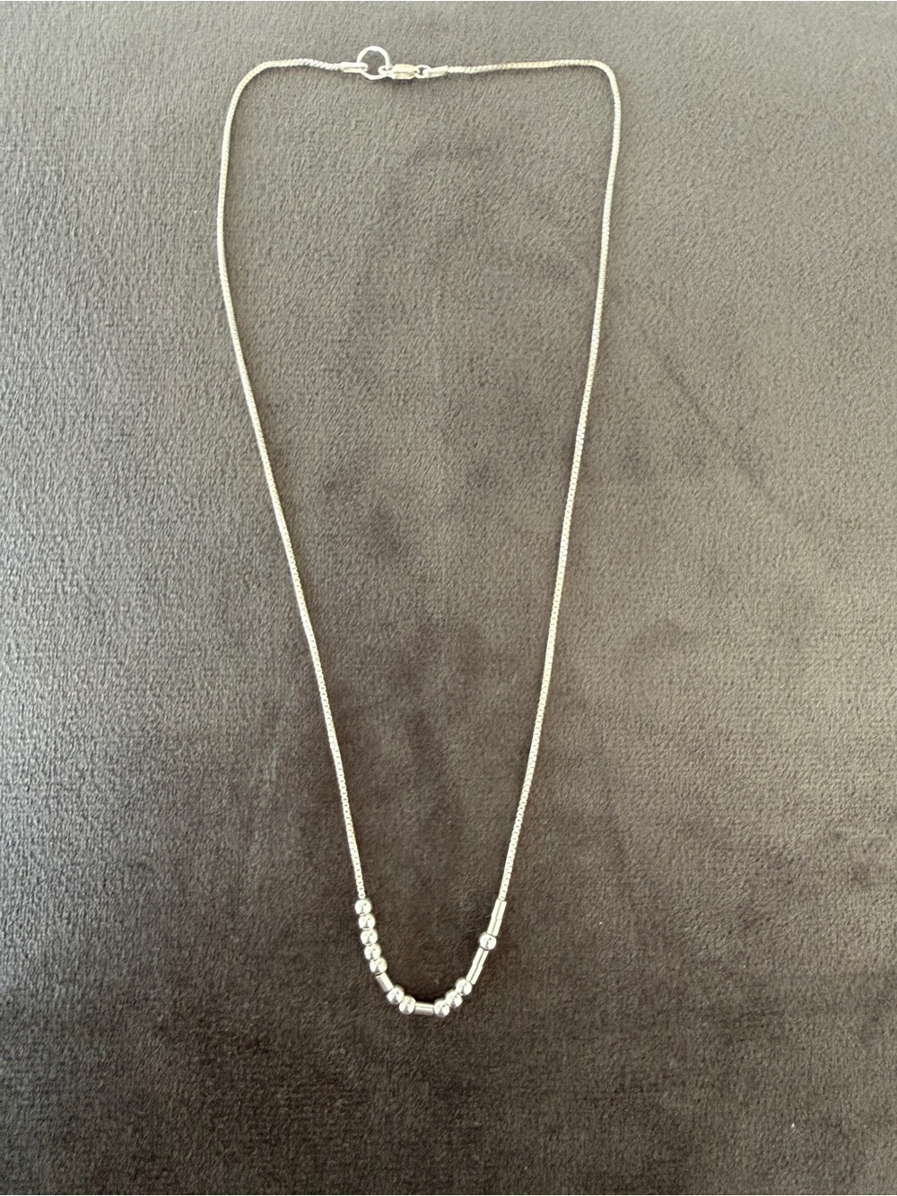 Sterling Silver Morse Code Necklace - Sterling Silver “Serenity”